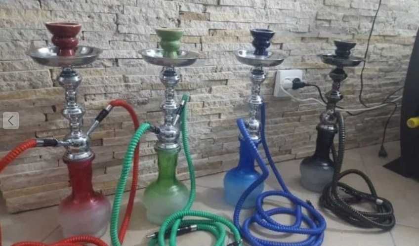 Narghilea Noua 1 Furtun / 2 /3 Furtunuri 60 cm Aroma  Carbuni  Mustuce
