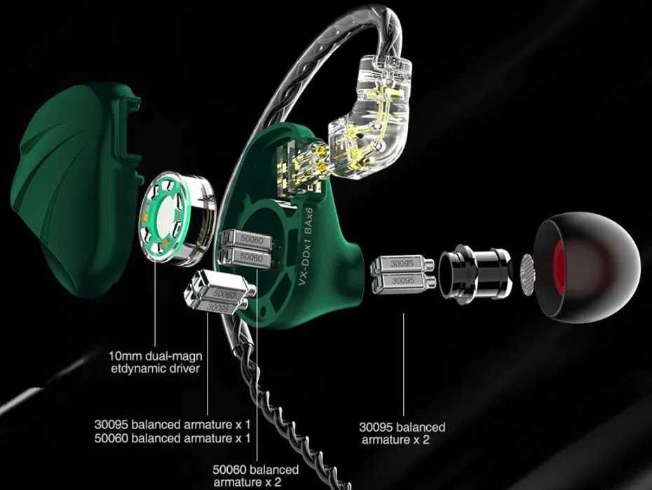 Наушники TRN VX Black Knight