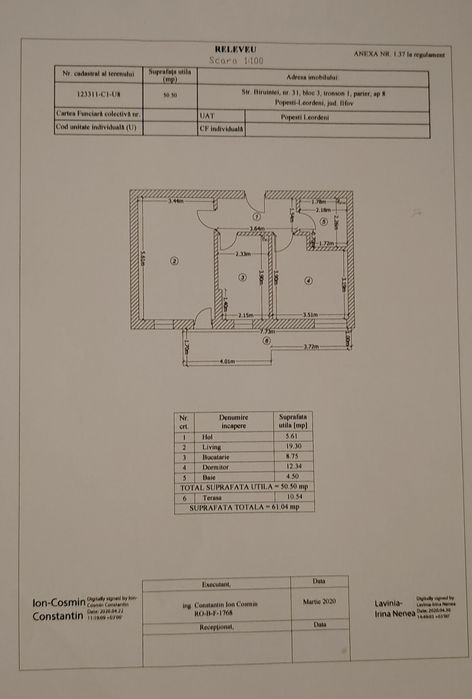 Vand Apartament cu 2 camere decomandat + Gradina 27 metri pătrați+ Loc de parcare