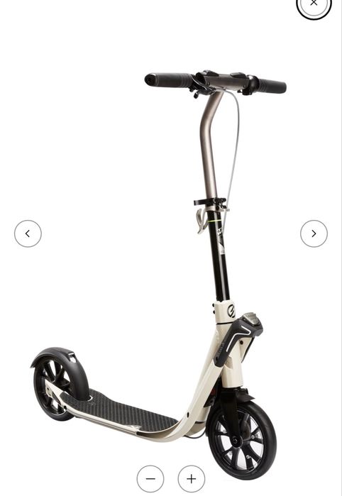 OXELO Town 7 EF V2 Adult Scooter - Sand Grey