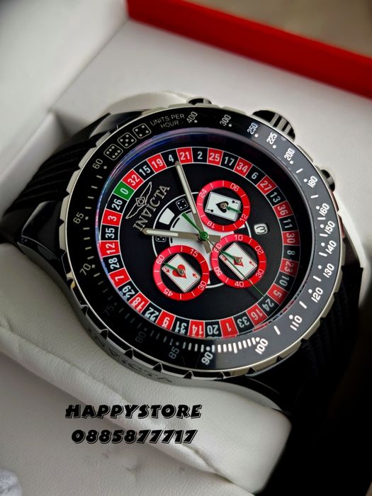 INVICTA Monte Carlo casino silver 50 mm, Инвикта нов мъжки часовник
