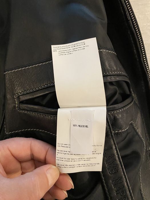 Geaca din piele miel Nappa, Hugo Boss,originala