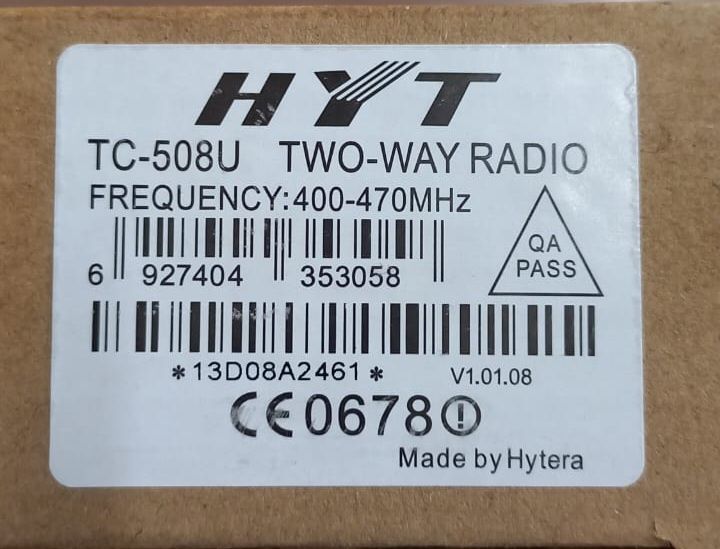 Продам рацию HYT TC-508U
