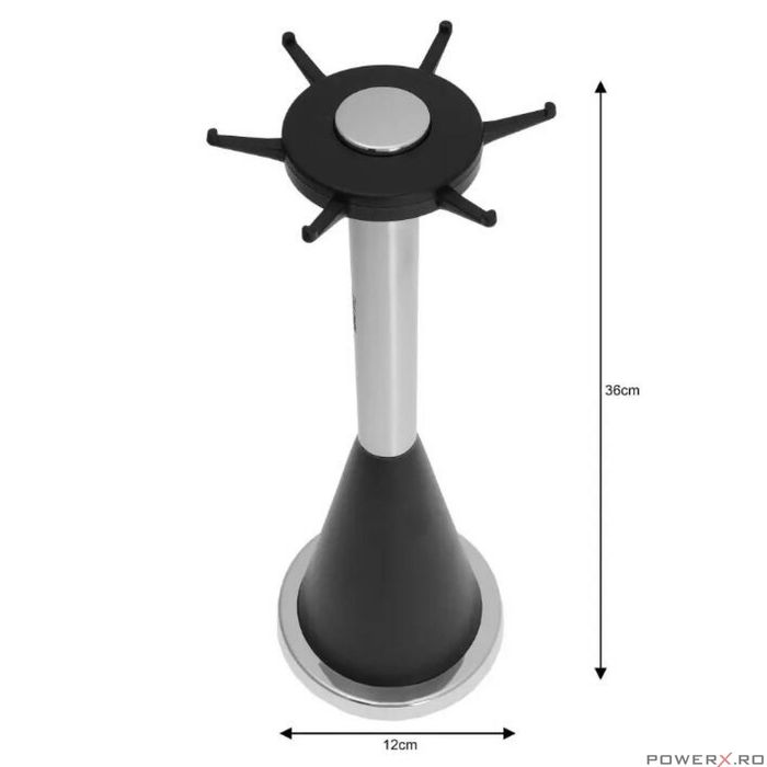 Set 6 ustensile de bucatarie, cu suport, inox-nailon, Kinghoff