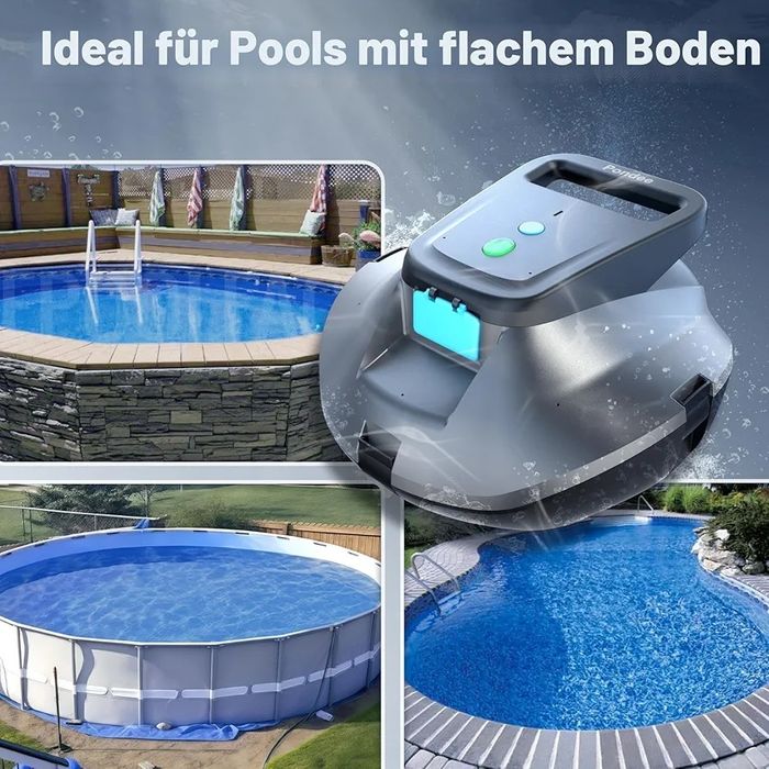 Aspirator piscina X1 Pool Robot, Battery Pool Vacuum Cleaner with 120 Minutes Running Time