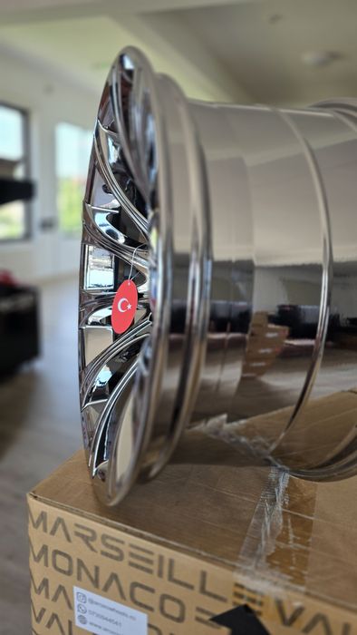 Jante BMW R19 5x120 Style 166 Full Chrome Noi Concave Seria 3 5 6 7 E39 E46 E60 E61 E63 E64 E65 E66 E67 E68 E90 E91 E92 E93
