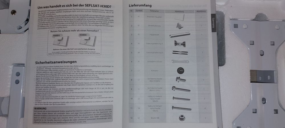 Спутниковая антенна SELFSAT-H30D4 QUAD