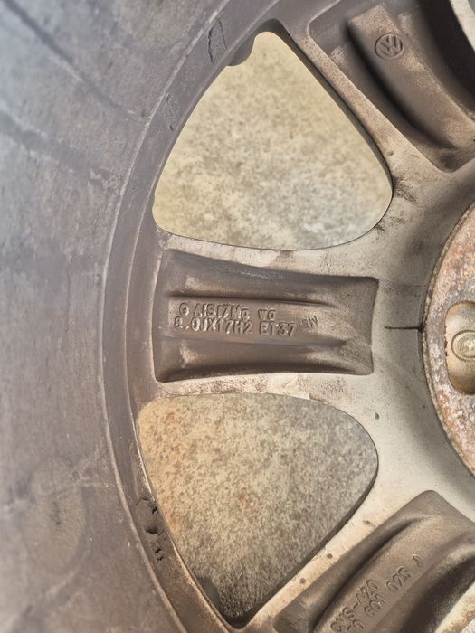 Jante R17 5x112 6,5J ET 42/8J ET 37 CB 57,1 Volkswagen Touran Tiguan Passat Golf 5 6 7 Seat Leon Altea Ateca Exeo Toledo Octavia  Golf 5 6 7