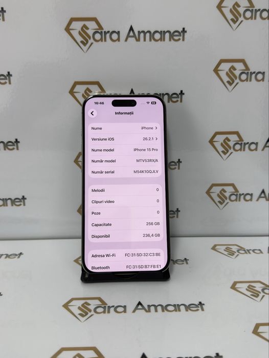 Iphone 15 Pro 256Gb Sara Amanet
