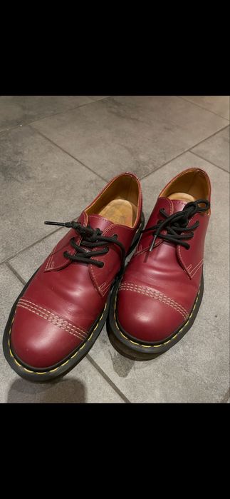 Dr. Martens – естествена кожа, бордо (cherry red), номер 41