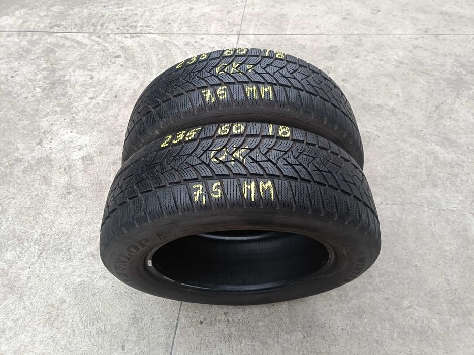 Doua anvelope iarna 235 60 18 dunlop winter sport 5 profil de 7,5 mm