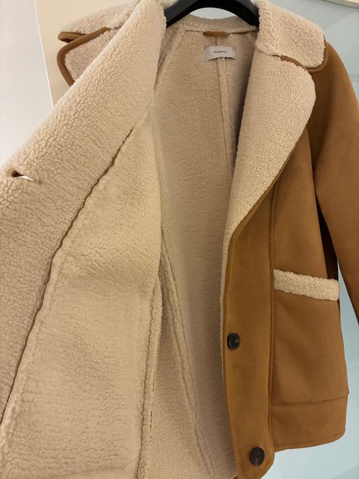 Палто с имитация на овча вълна Reserved