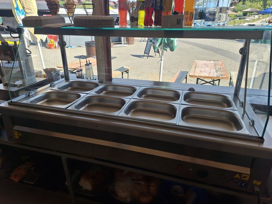 Vitrina calda Bain Marie de banc