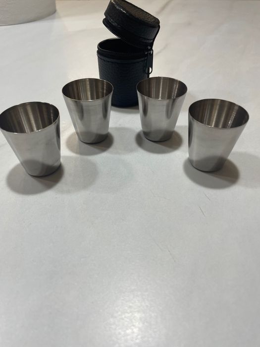 Set 4 pahare shot din inox