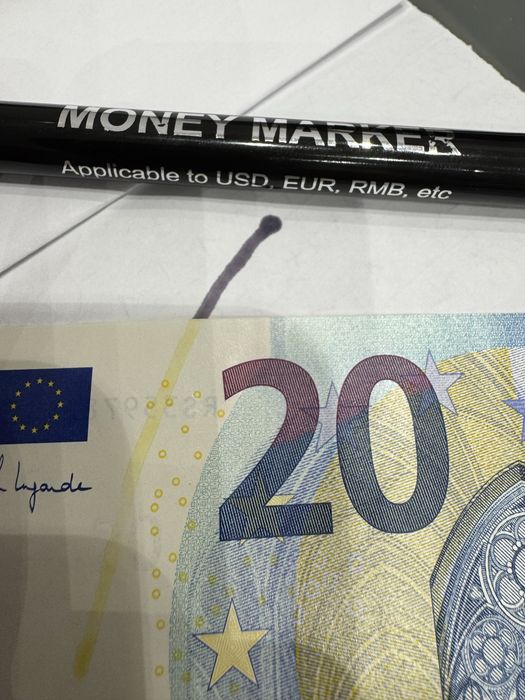 Маркер за проверка на фалшиви пари, банкноти, евро, лева, долари