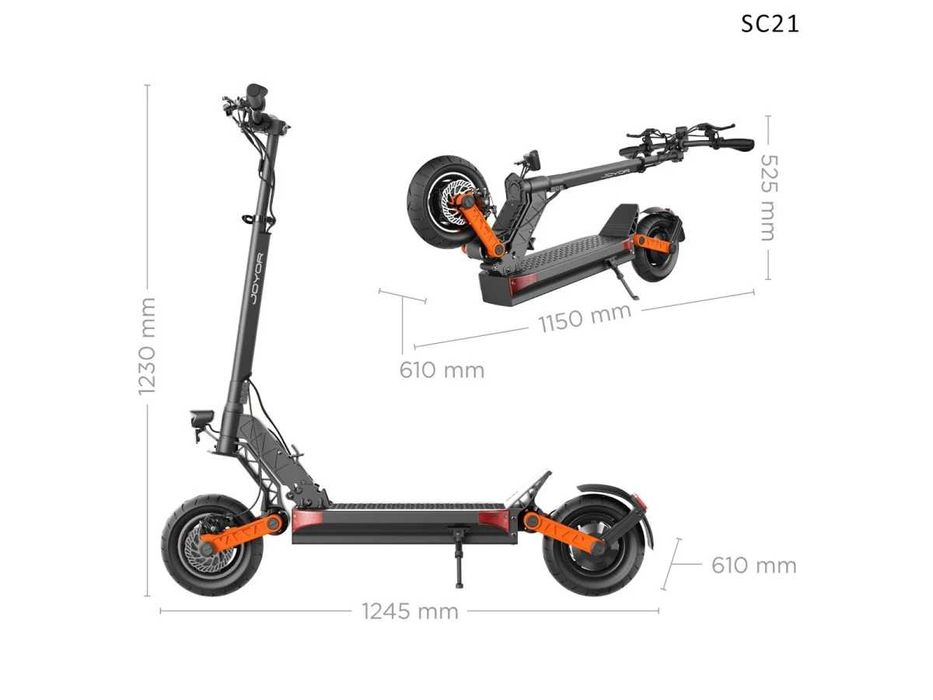 Trotineta Scuter electric puternic 900W 48V 15Ah cu suspensie off-road