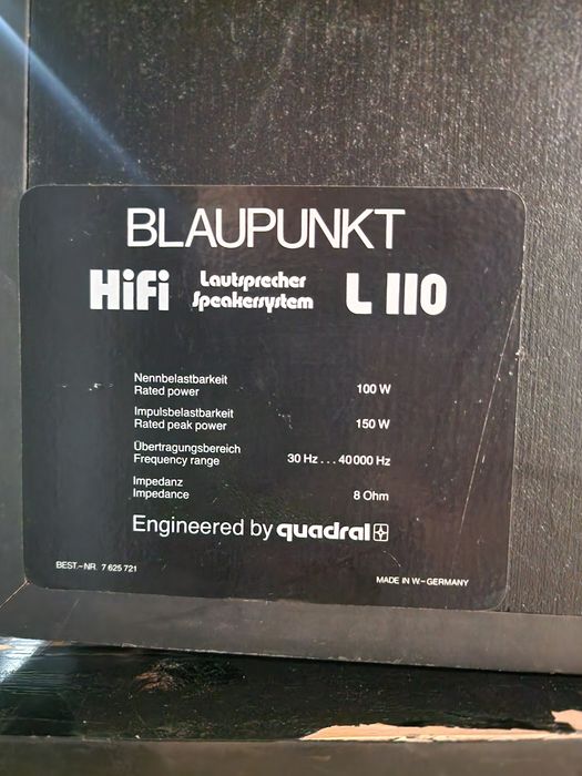 Quadral /Blaupunkt Artech L110