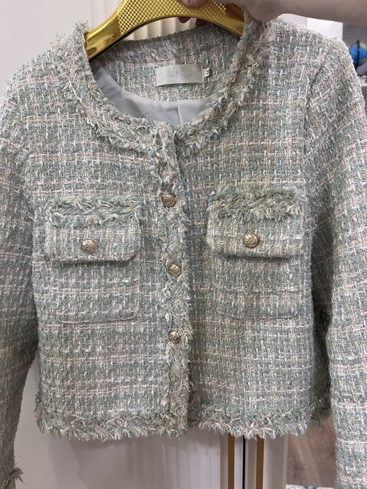 Женский твидовый Пиджак