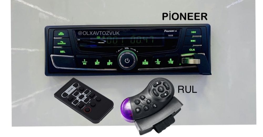 Gentra mini mafon keldi pioneer rul pultli usb blutus aux radio