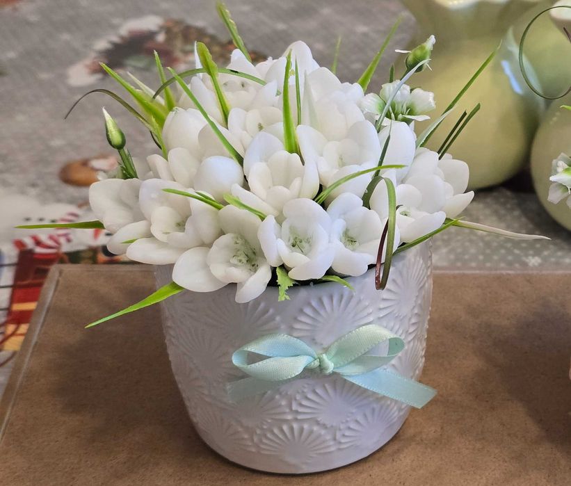 Букет кокичета от сапун