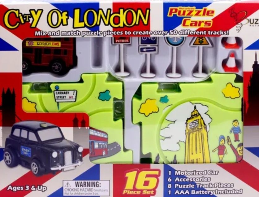 Детски пъзел карта на Лондон