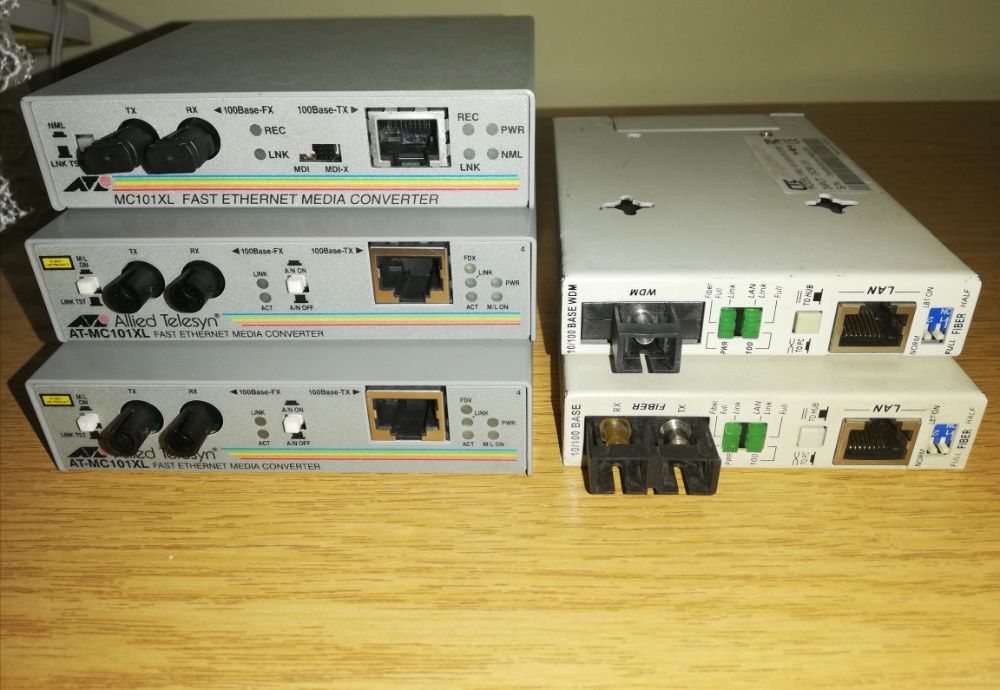 Fiber fast media converter fast ethernet bridge