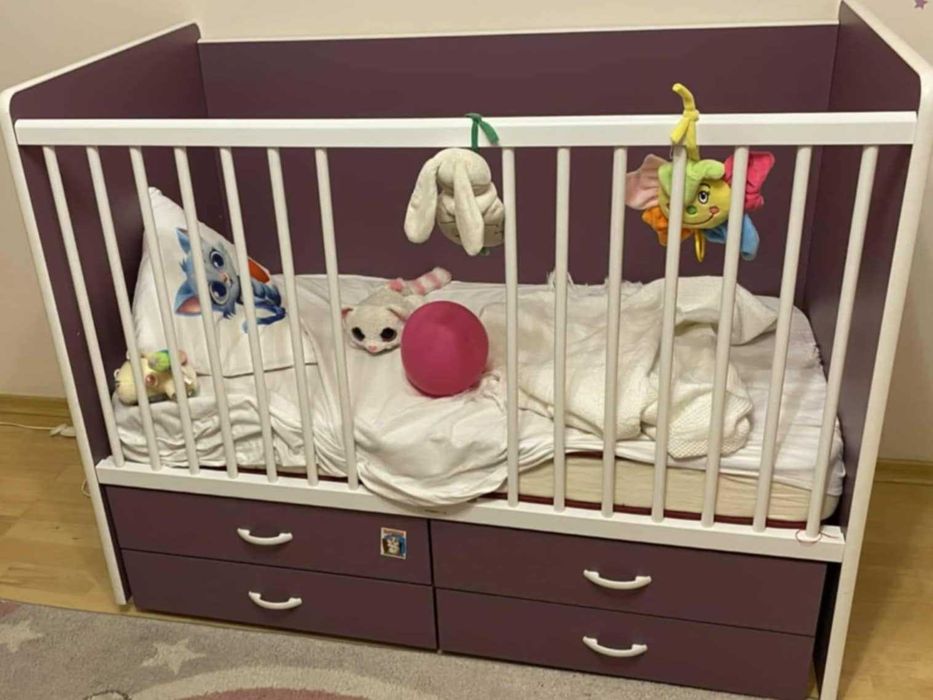 Бебешко легло ,Кошара с Mатрак  BABY Pierre Cardin