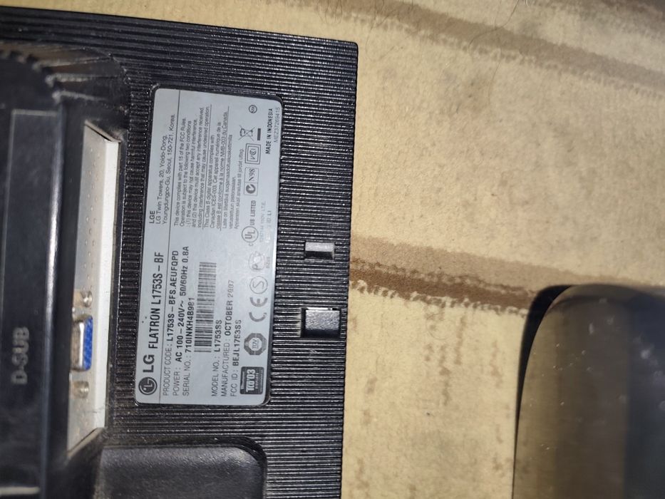 Manitor LG Flatron L1753S-BF