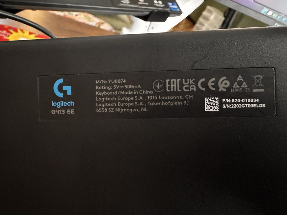 Механическая игровая клавиатура Logitech G413 SE Black