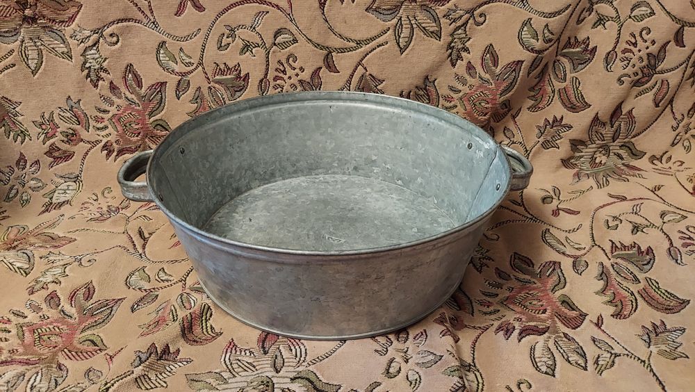 Тазик советский оцинкованный