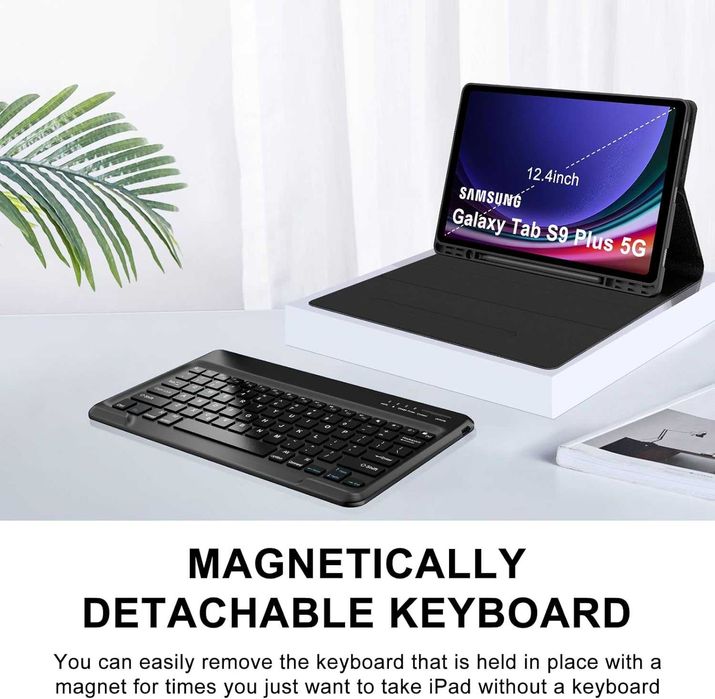 Husa cu Tastatura Sengbirch pentru Galaxy Tab S9 FE+, S9+, S10+