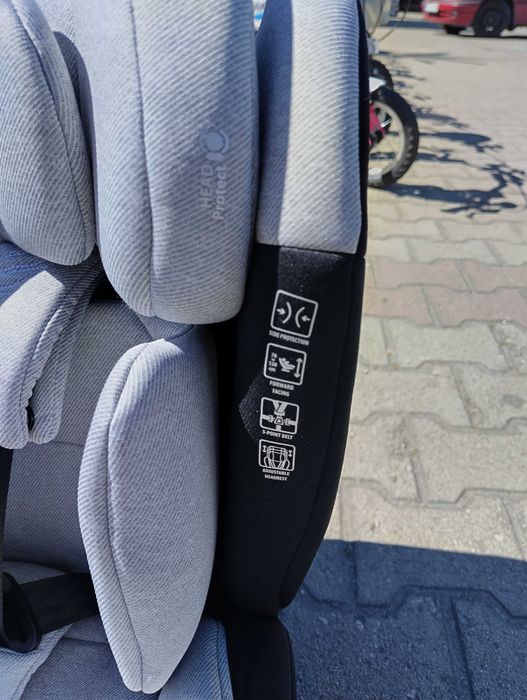 MONI Стол за кола с поставка FALCON 76-150см сив