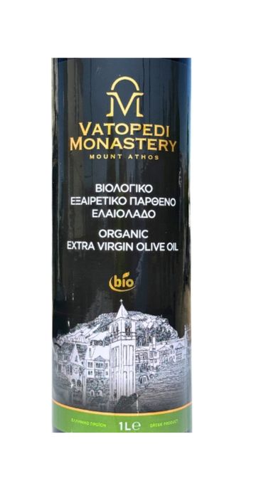 Ulei De Masline Bio 1 Litru Manastirea Vatopedi ( Muntele Athos)