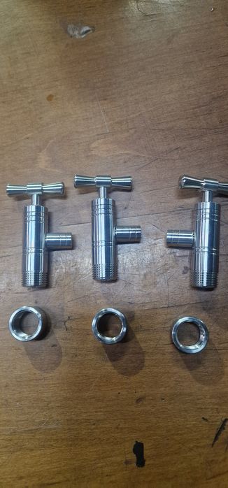 Robineti inox 1/2 mufe inox 3buc