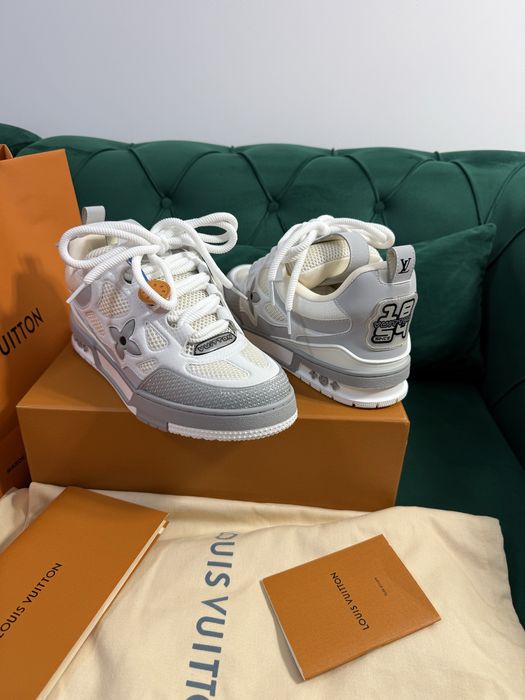 Adidasi Louis Vuitton piele naturala 100% Full Box colectie noua