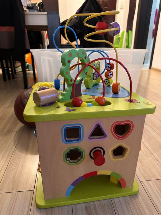 Jucărie din lemn pt stimularea motricității 12m+