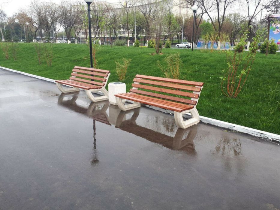 Скамейка парковая от производителя.  Бетонные урны