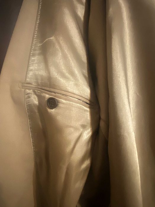 Sacou Pierre Cardin Slim Fit (marime 52), bumbac, bej  [  NOU!  ]