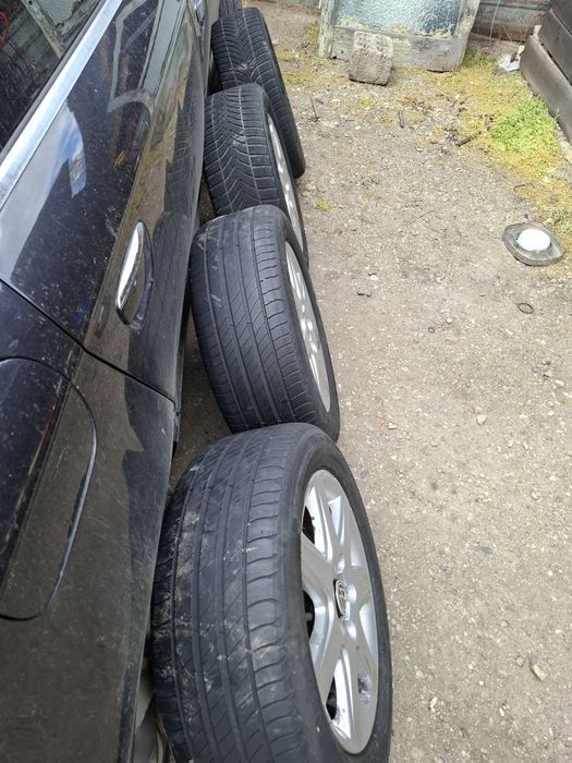 Vand set 4 jante R 16 vw passat b6 b5 au si anvelope 205 55 16 2 m+s 2 vara