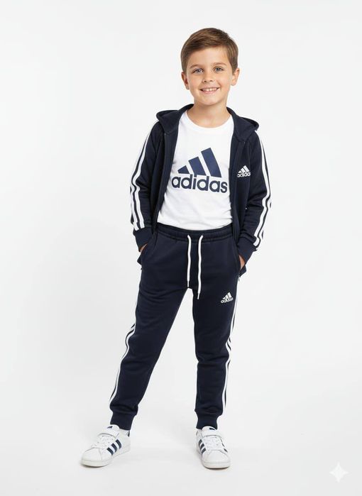 Treninguri copii din bumbac , 3 piese Adidas 
Mov 3/4 4/5 5/6 7/8 9/10