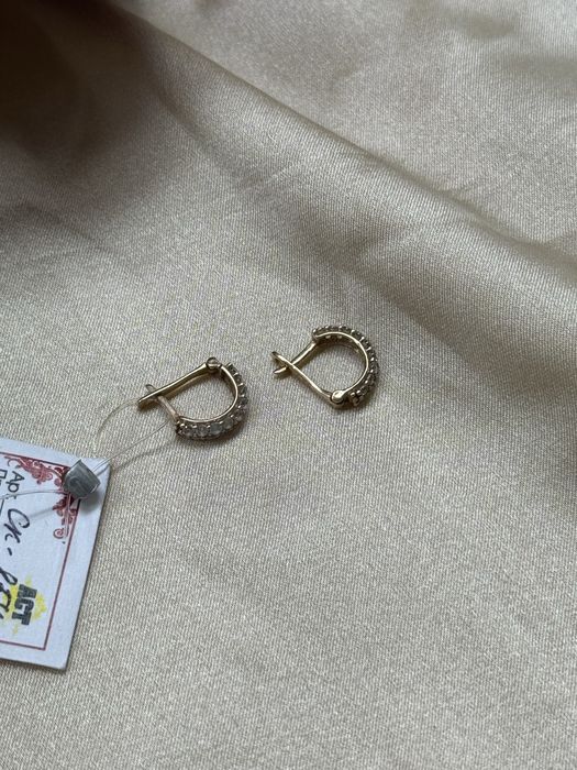 Золотые детские серьги