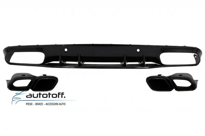 Bara fata si Difuzor bara spate Mercedes C-Class C205 A205 (14-19) C63 Design