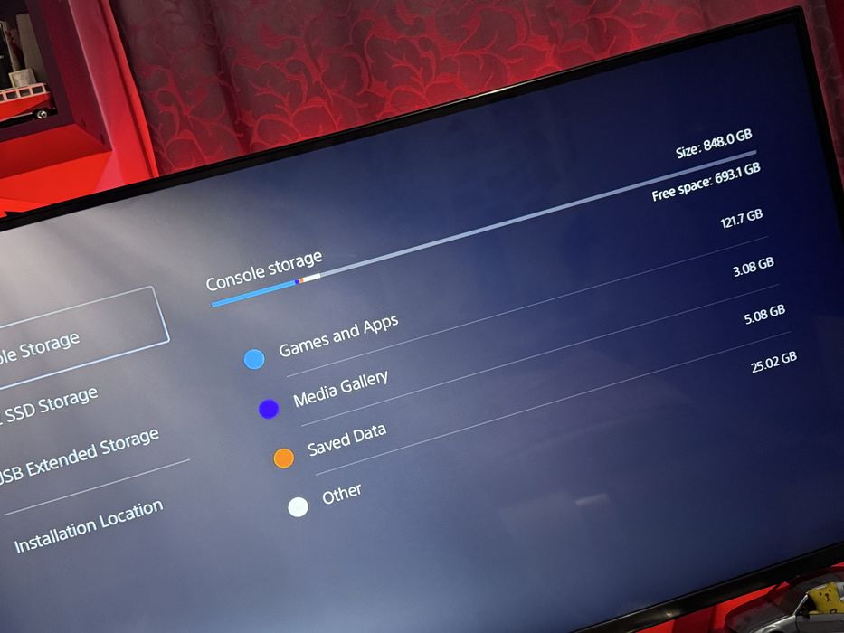 PlayStation 5 Slim Disk Edition (PS5), 1 TB с гаранция до 25.11.2026г, без игри