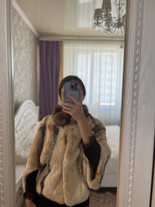 Шуба пончо