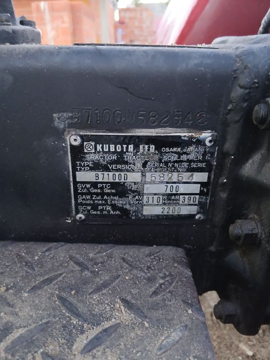 Tractor cubota de 16 cp disel 4x4