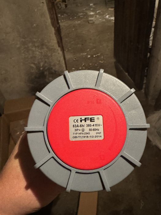 Вилка-розетка 63 Ампер