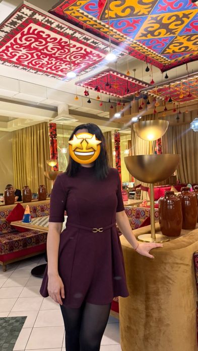 Продам бордовое платье Zara