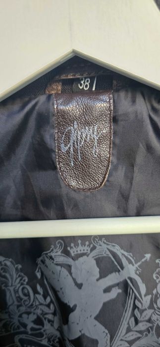 Дамско кожено яке Gipsy – Размер 38 (Slim Fit)