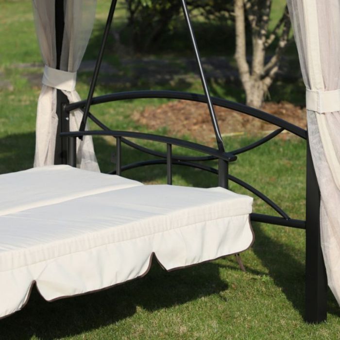 Луксозна градинска шатра с люлка и функция сън за пълен релакс