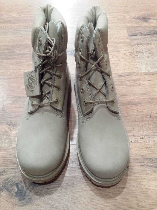 Bocanci TIMBERLAND 6 inch originali piele nubuck waterproof crem/ivoire superbi 40/41/41.5